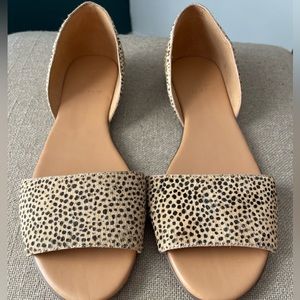 J Crew Calf Hair Leopard Slides